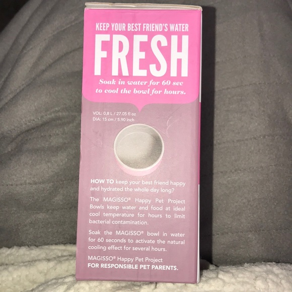 Magisso Cozy rose medium water bowl New - Picture 4 of 4